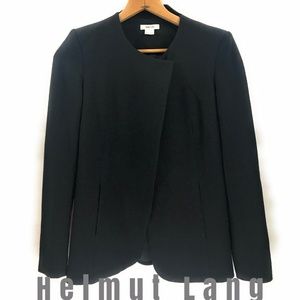 Helmut Lang Womens Blazer Solid Black, 4